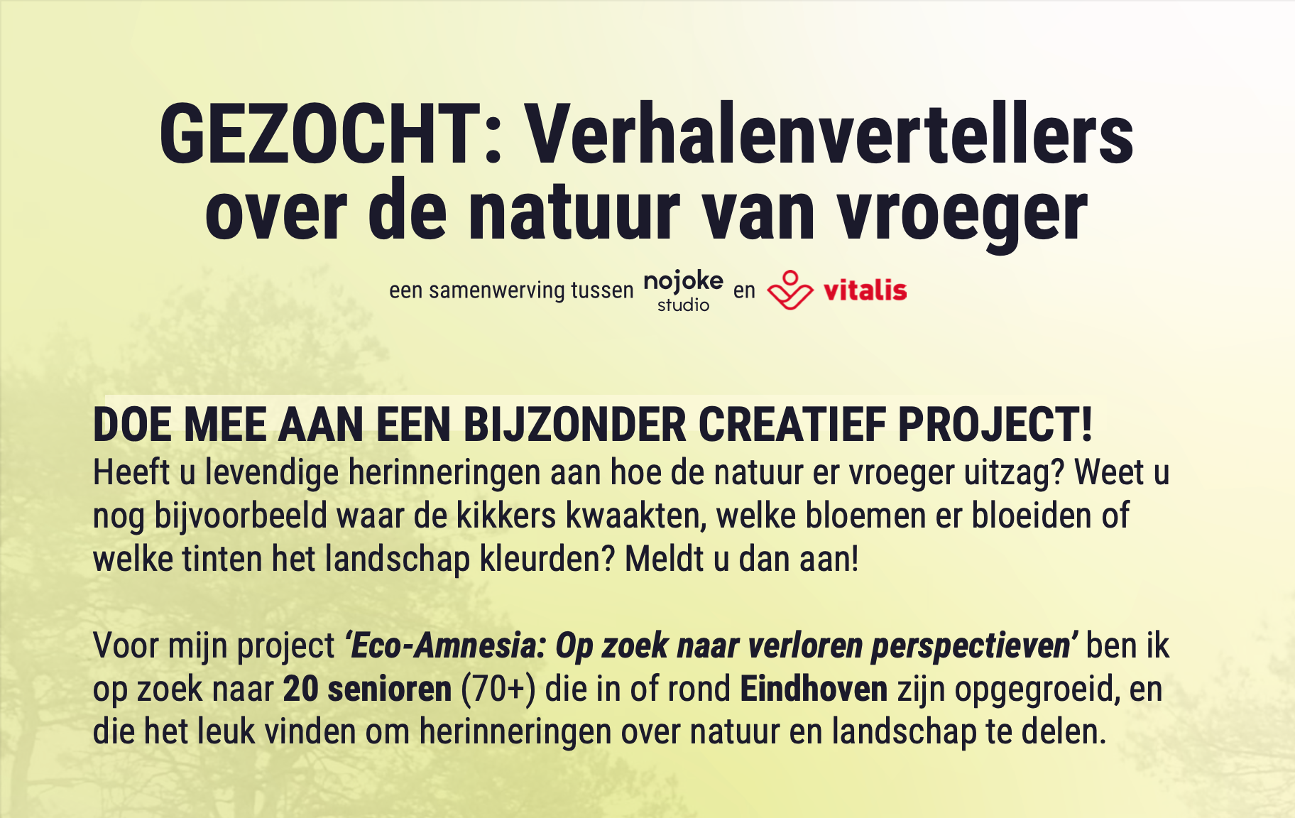 Flyer ECO Amnesia project
