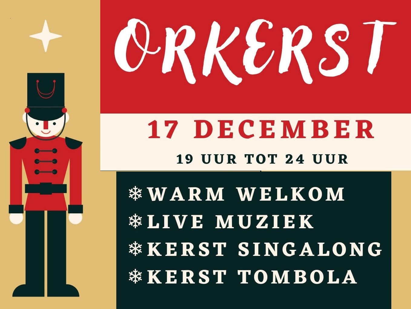 ORKERST, avond in kerstfeer